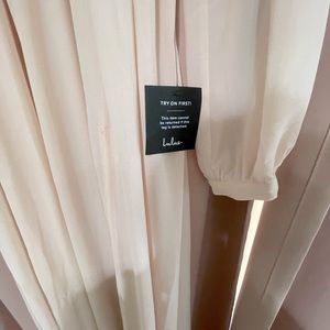 NWT Lulus Blush Wondrous Water Lillie’s Dress